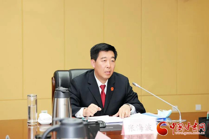 張海波強調：為疫情防控和經(jīng)濟社會發(fā)展“雙勝利”提供有力司法保障（圖）