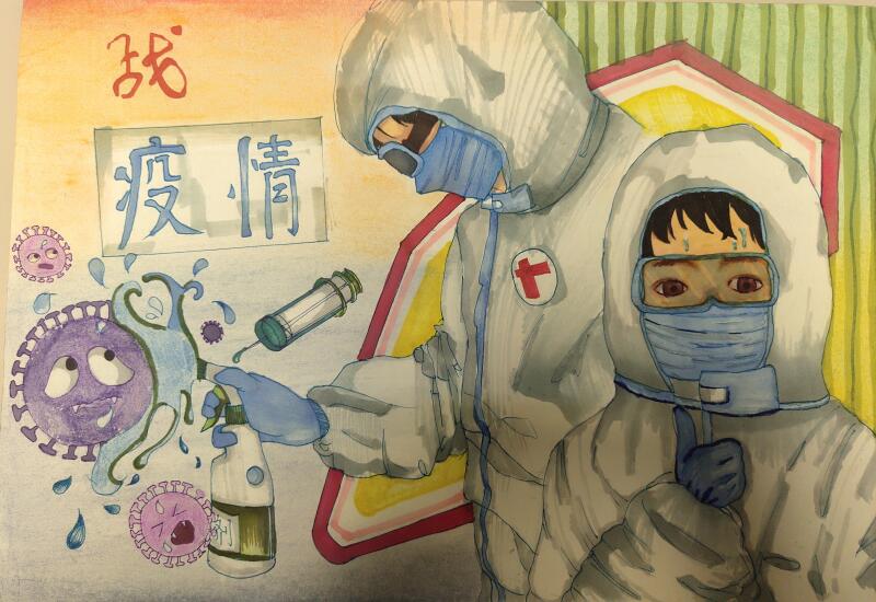 “疫情當(dāng)前，孩子們有‘畫(huà)’說(shuō)”作品展播（三十五）