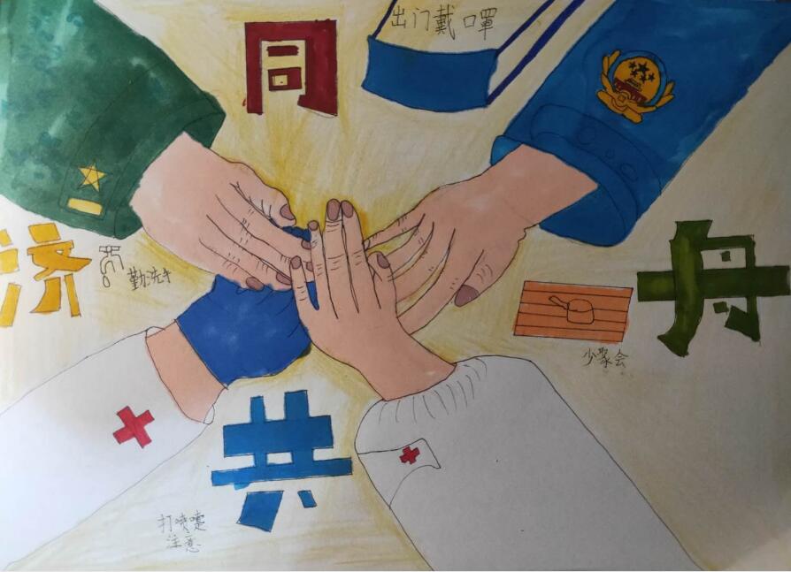 “疫情當前，孩子們有‘畫’說”作品展播（三十八）