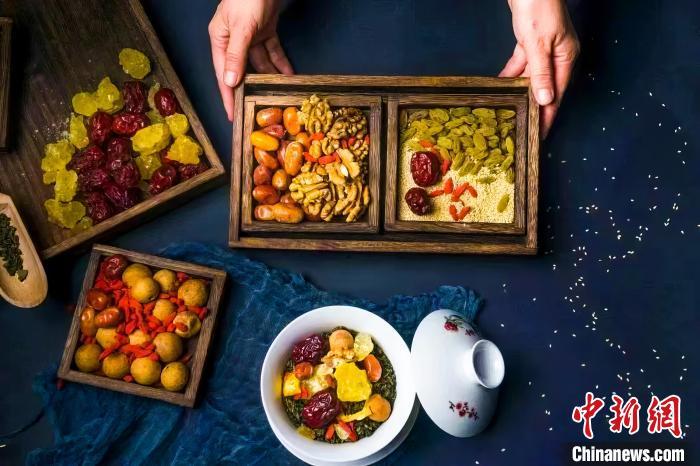 2023年5月，拍攝的臨夏蓋碗茶所需原料。(資料圖)臨夏市融媒體中心供圖