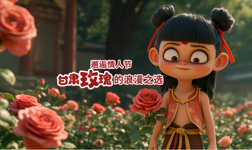 AI視頻 | 邂逅情人節(jié)，甘肅玫瑰的浪漫之選