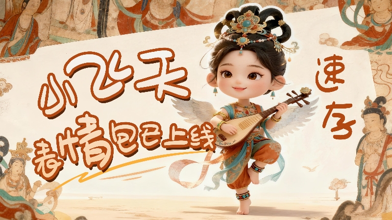 【何以中國(guó)·壁畫里的中國(guó)】小飛天表情包已上線，速存！